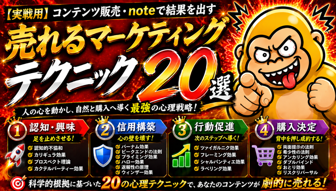 特典③マーケティングテク20選